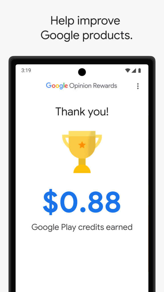 google opinion reward app for money
