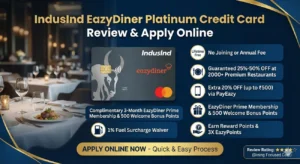 IndusInd EazyDiner Platinum Credit Card Review, Apply Online